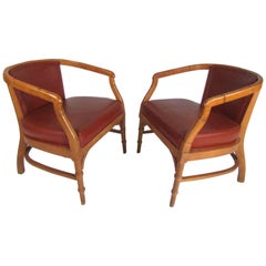 Vintage Pair of Mid-Century Modern Armchairs