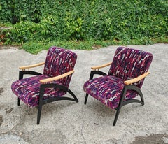 Coppia di poltrone moderne del Mid Century "Gazelle" dalle linee uniche