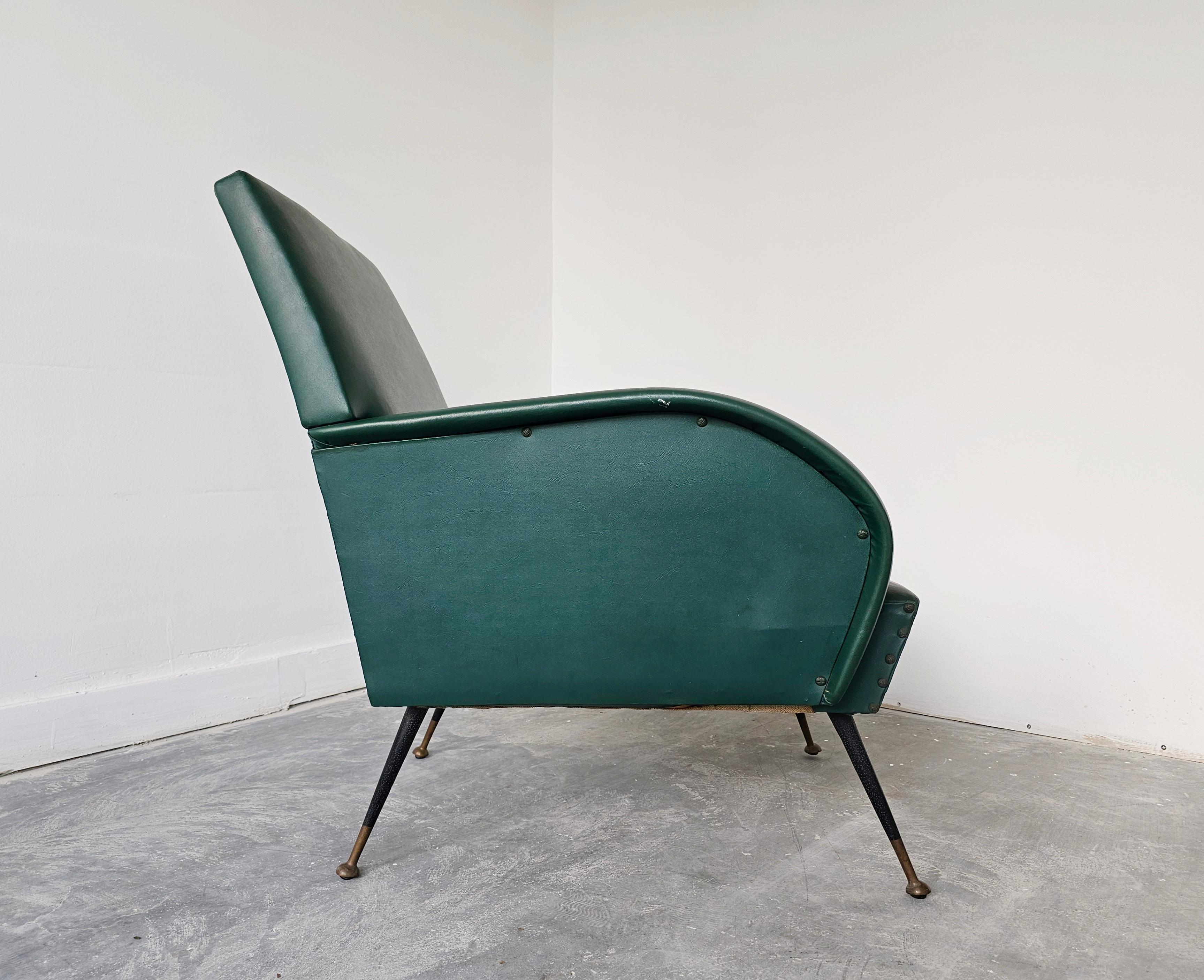 Tissu d'ameublement Paire de fauteuils The Moderns dans le style de Marco Zanuso, Italie, années 1950 en vente