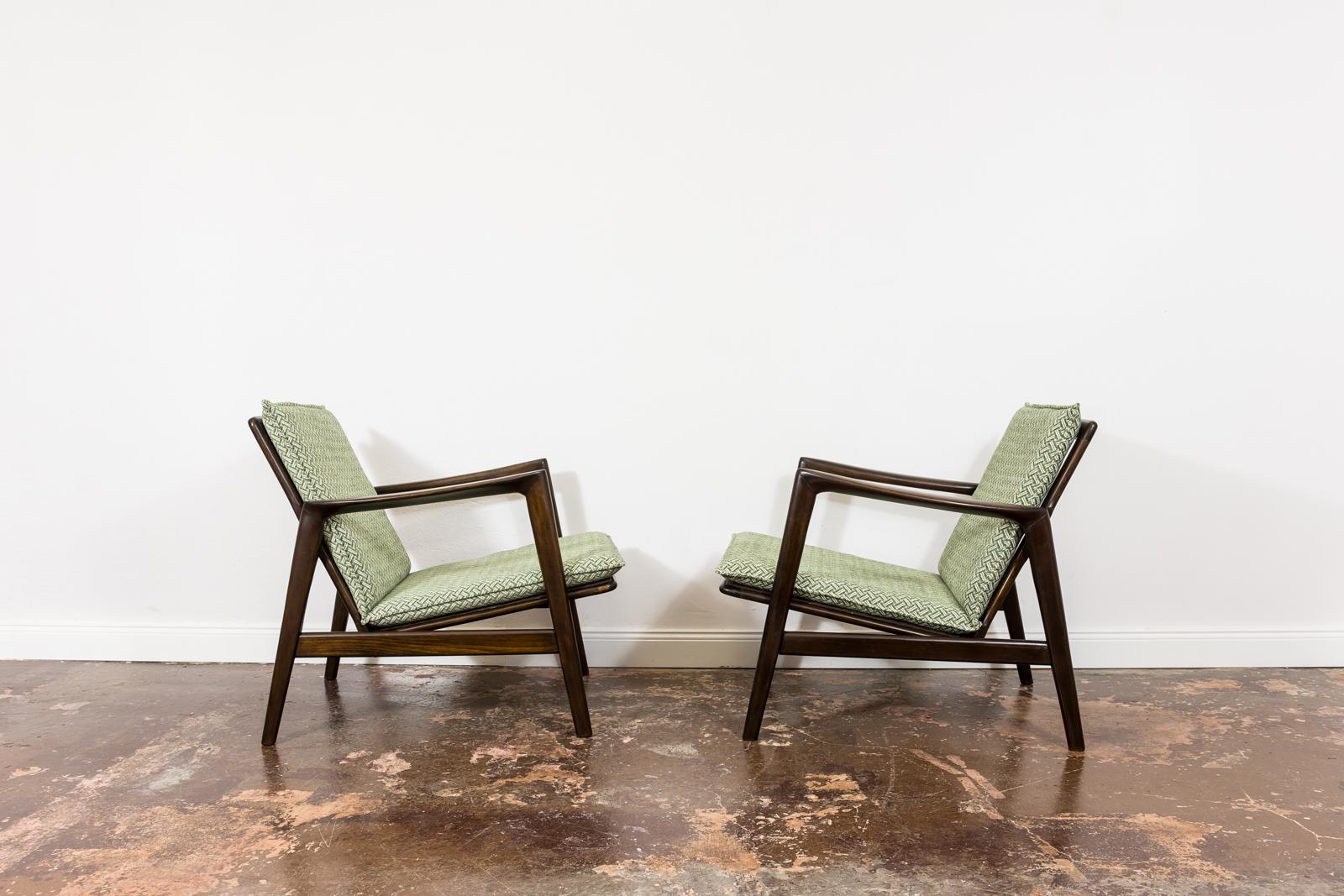 Polish Pair of Mid Century Modern Armchairs Type 300-130, 1960s, Poland For Sale