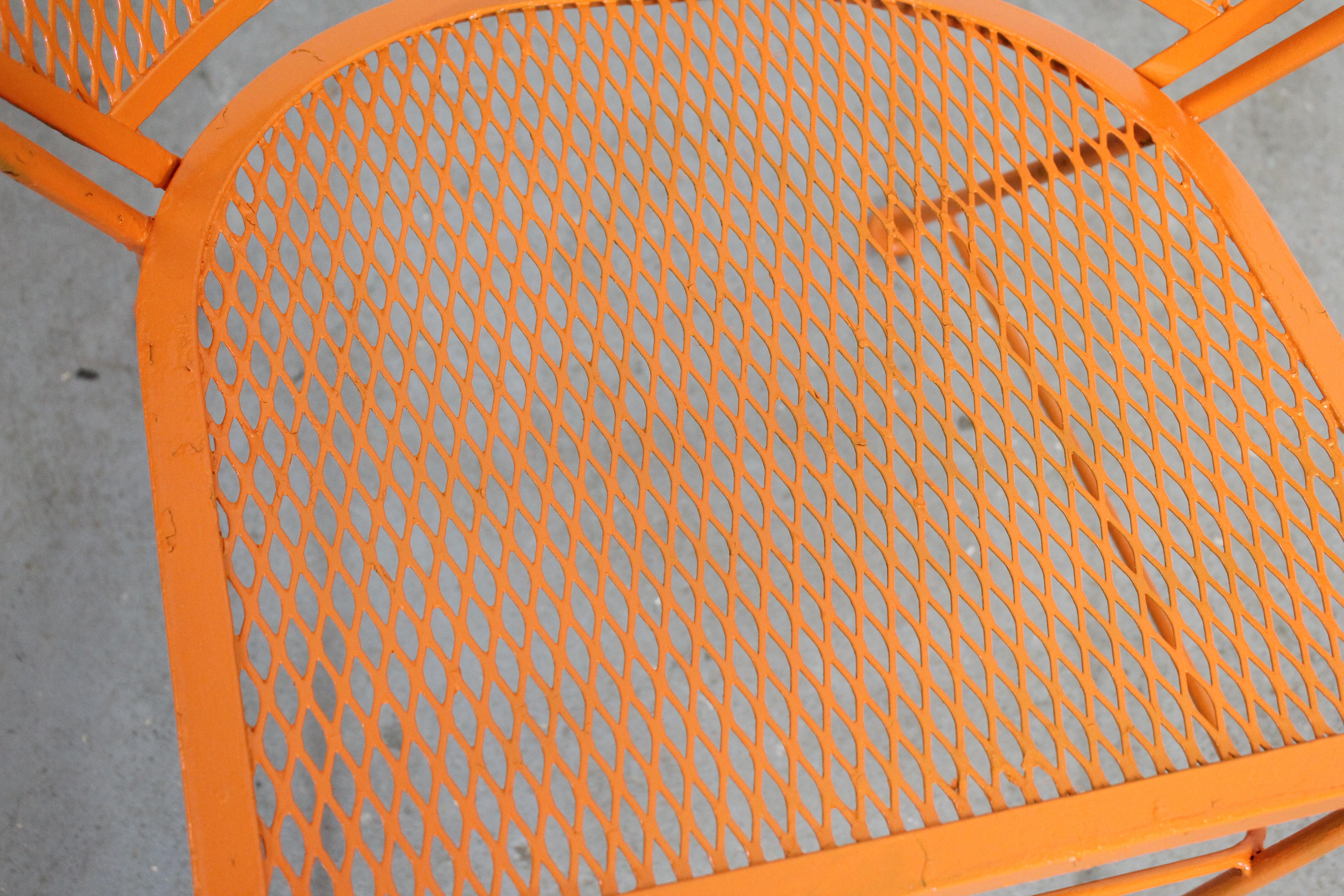 outdoor chairs orange
