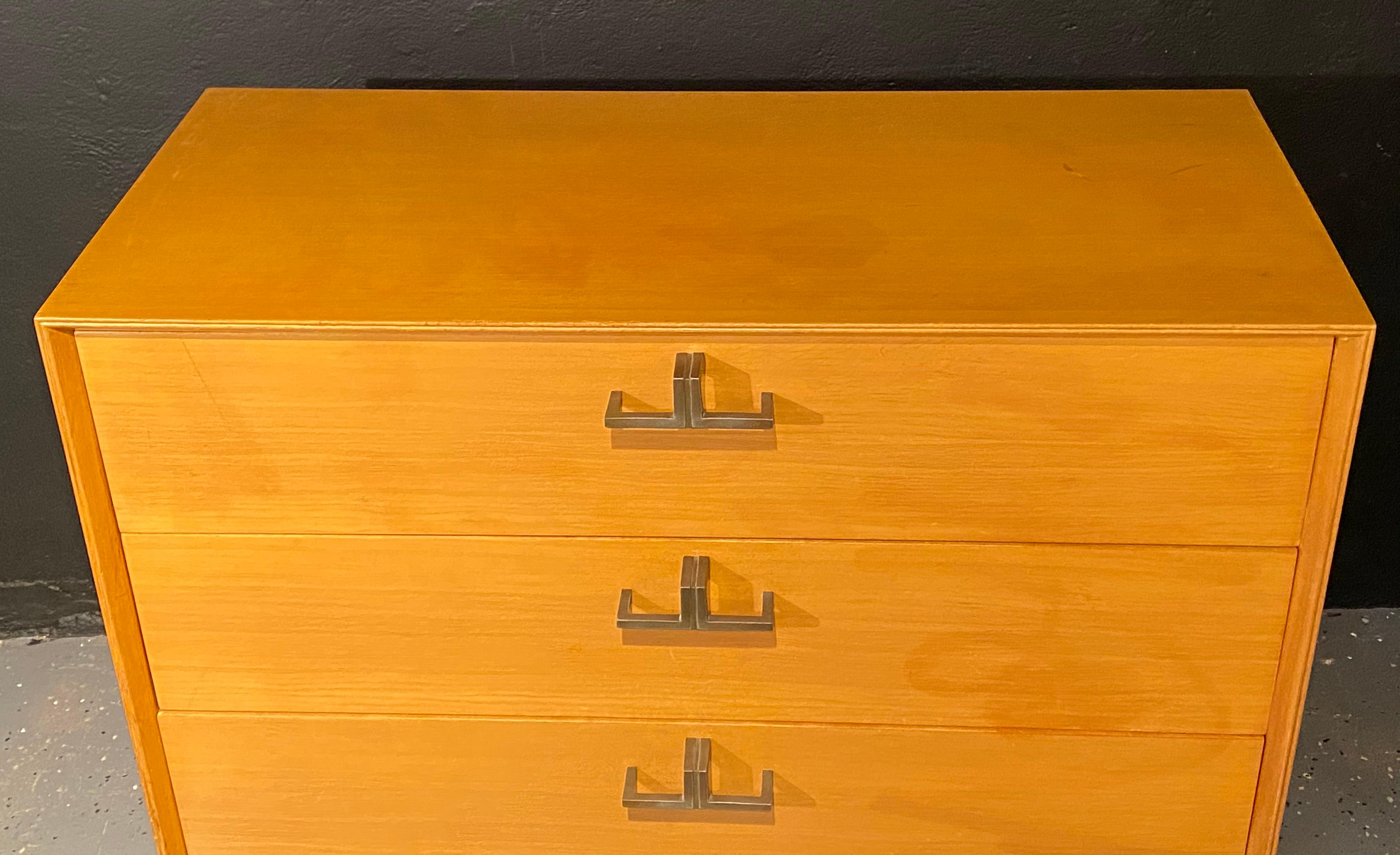 Pair of Mid-Century Modern Bachelor Chest, Commodes or Dressers 7