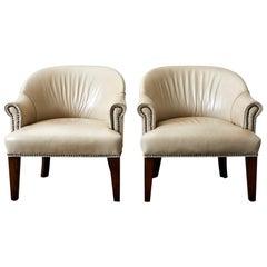 Pair of Mid-Century Modern Barrel Back Chairs
