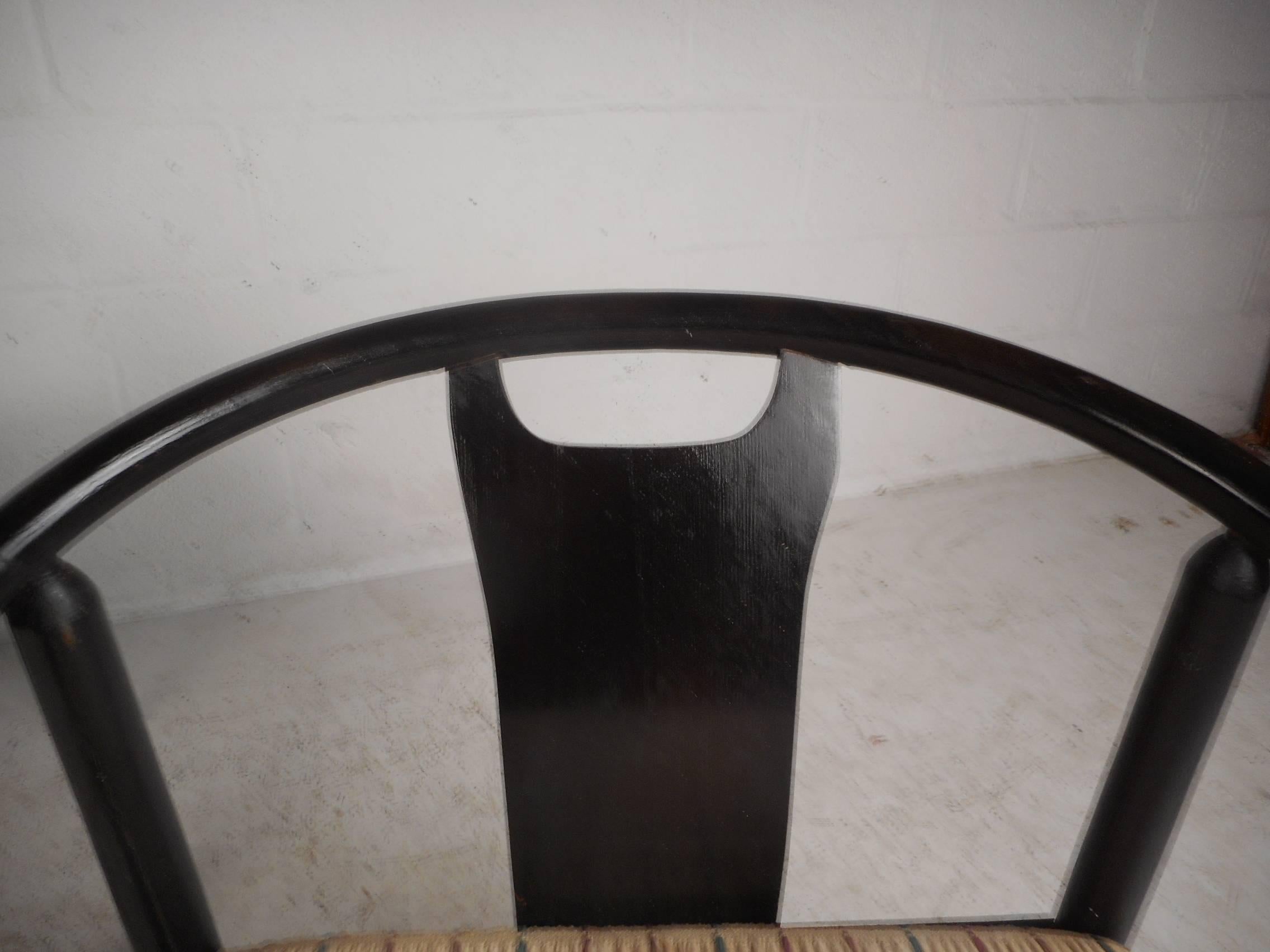 Pair of Mid-Century Modern Barrel Back Side Chairs 5