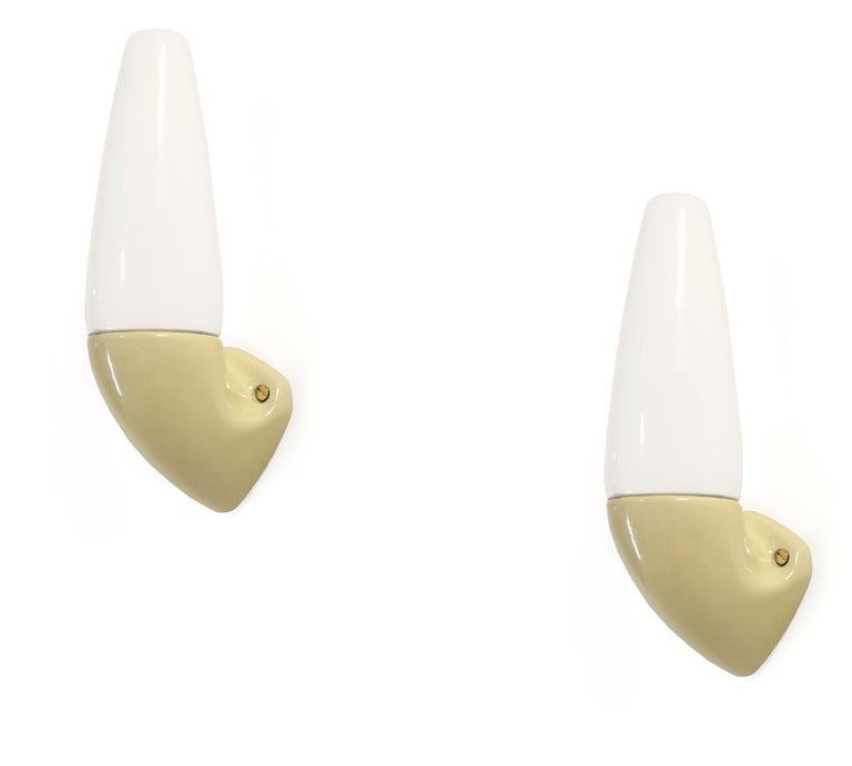 Pair of Mid-Century Modern Bathroom Wall Lights by Wilhelm ...