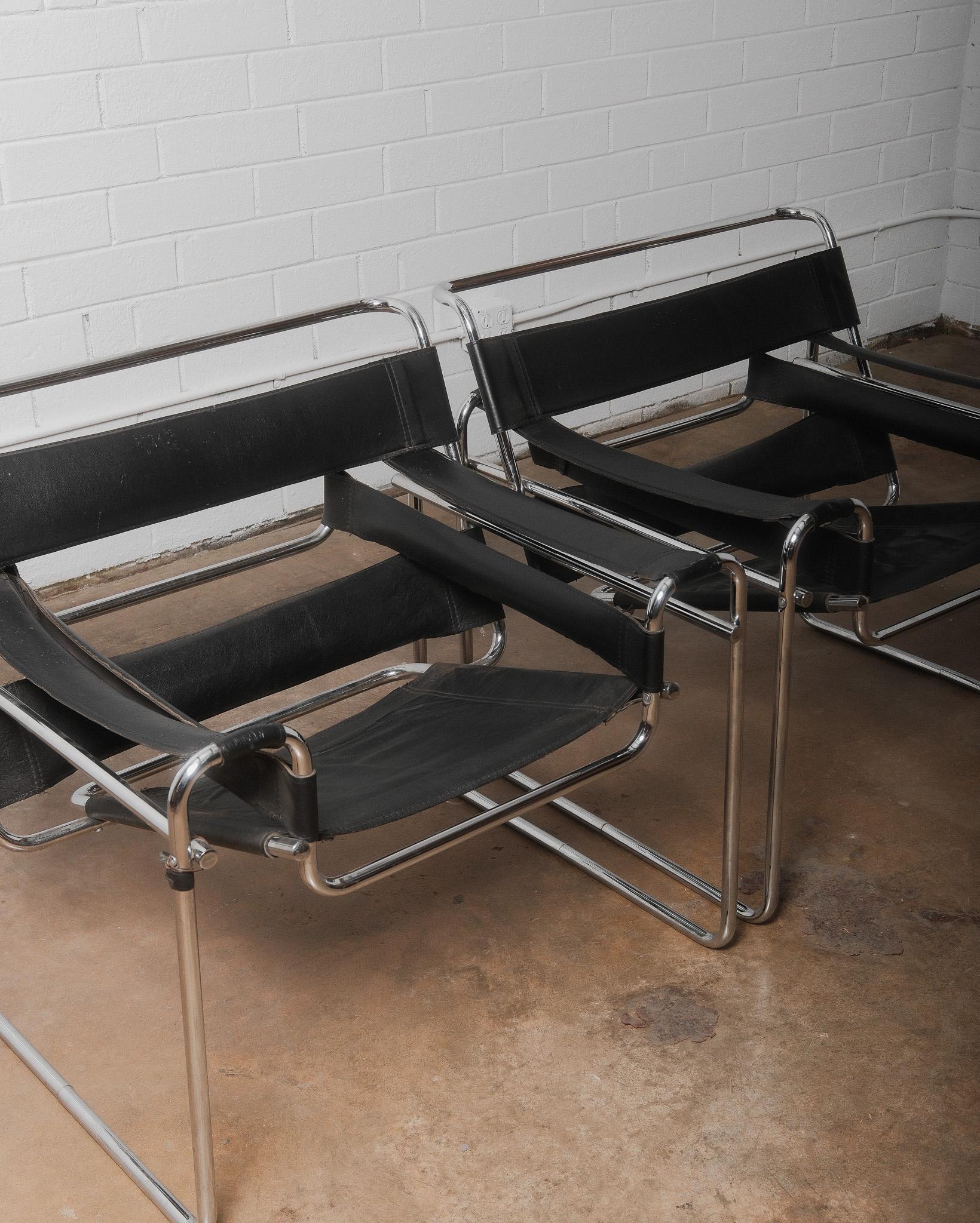 Métal Paire de fauteuils Bauhaus 