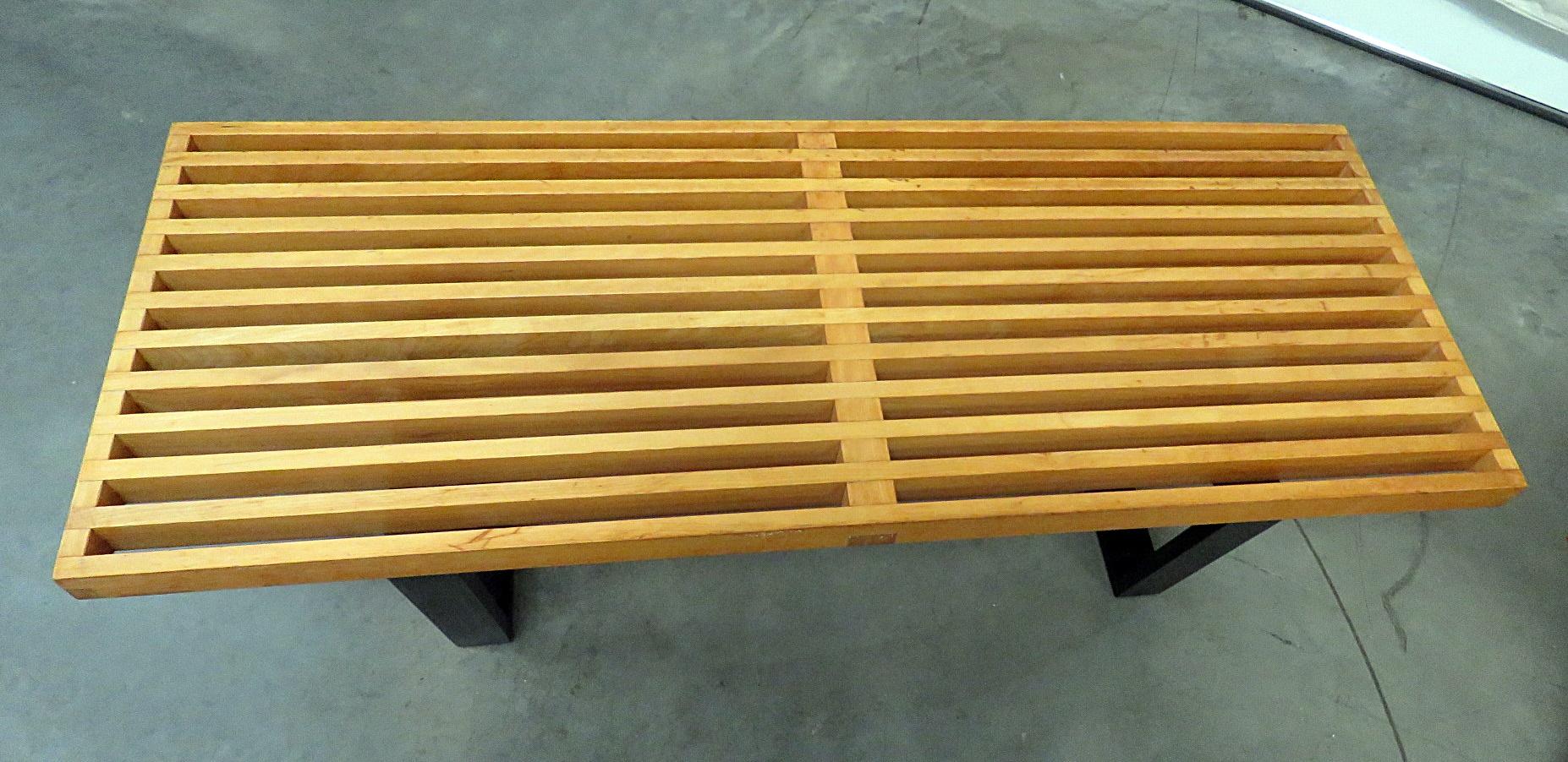 20th Century Pair of Mid-Century Modern Benches Attributed to Herman Miller