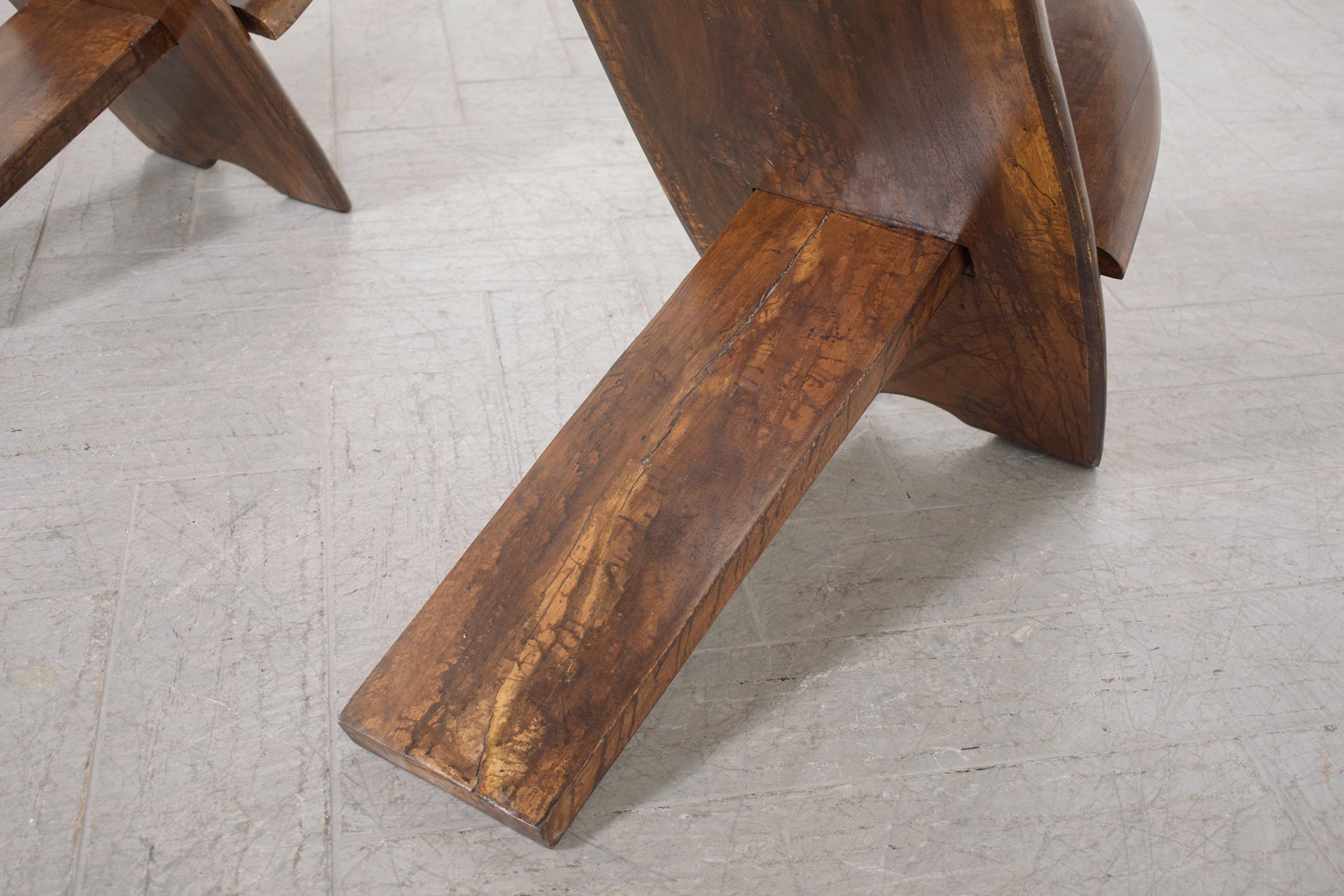 Organic Modern Lounge Chairs: Timeless Handwerkskunst restauriert im Angebot 2