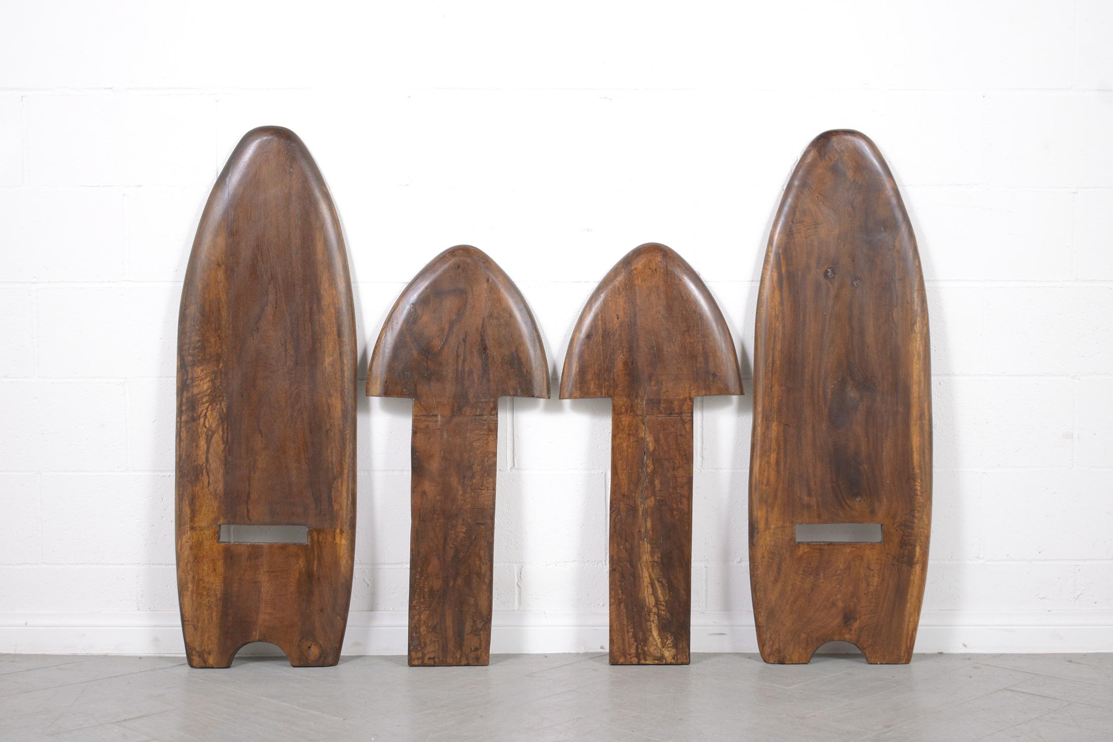 Organic Modern Lounge Chairs: Timeless Craftsmanship Restored For Sale 4