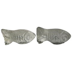 Pair of Mid-Century Modern Blenko Fish Bookends
