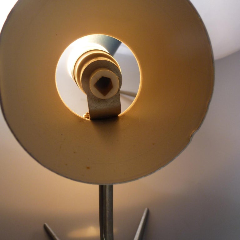 Pair of MidCentury Modern Blue Nightstand Lamps, Hungary 1960s For