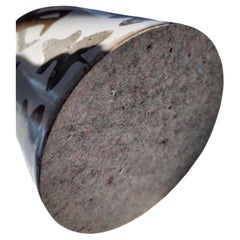 Pair of Mid-Century Modern Bottle Form Table Lamps with Gilt Figural Acrobats