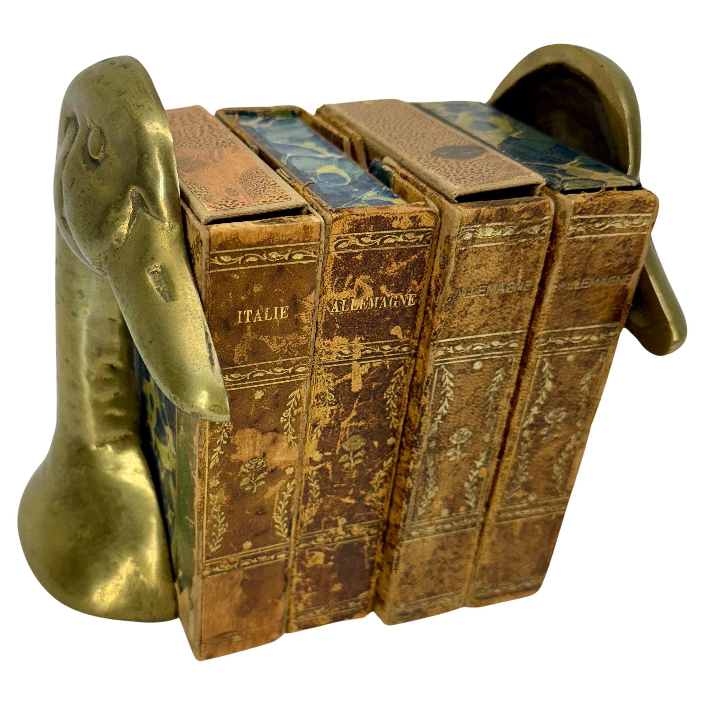 Pair of Mid-Century Modern Brass Duck Bookends For Sale 5