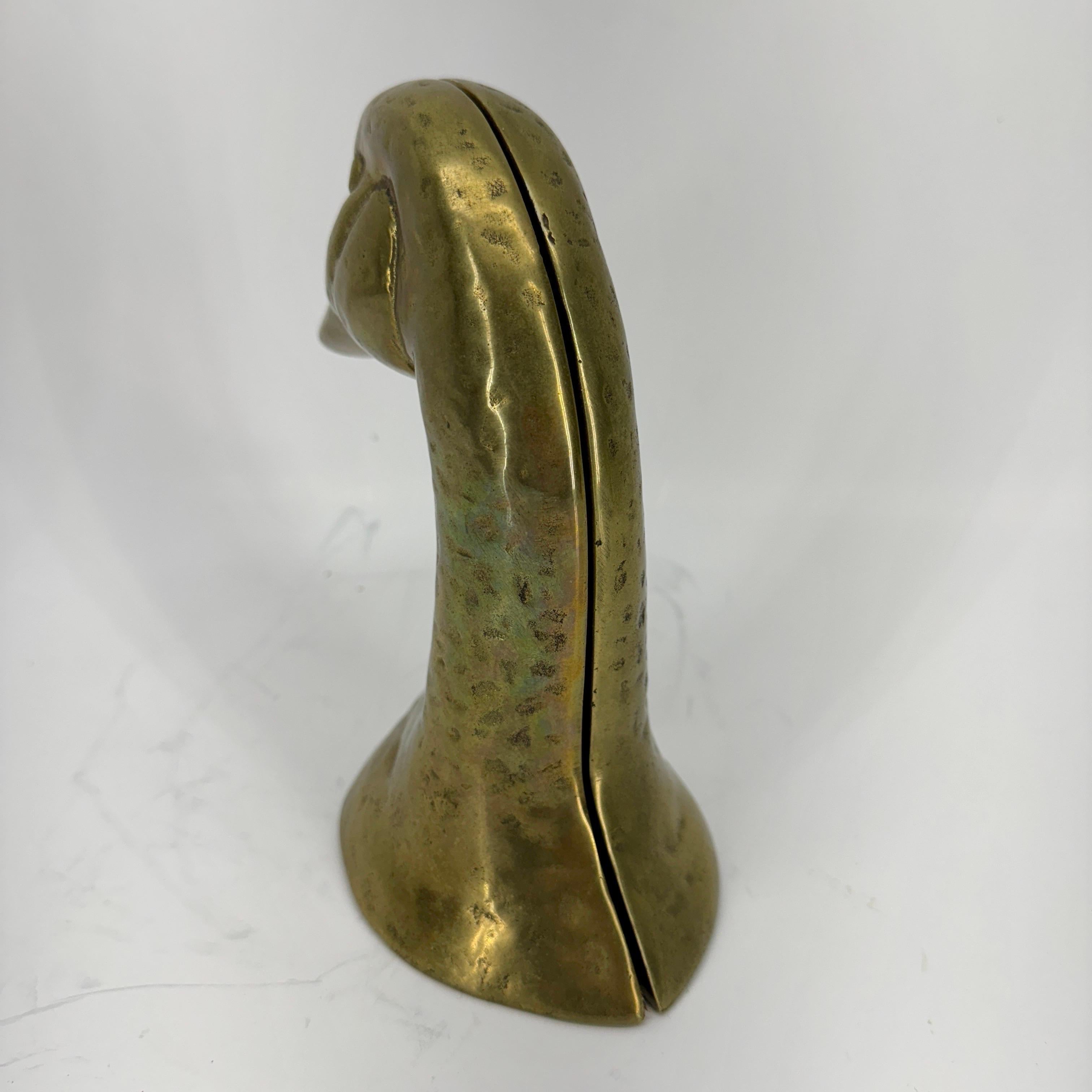 Pair of Mid-Century Modern Brass Duck Bookends For Sale 12