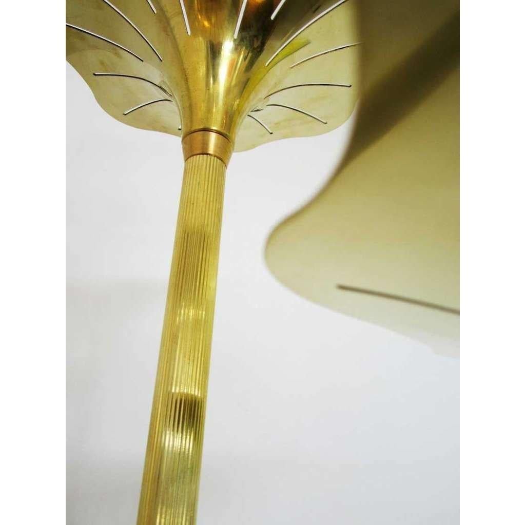 Pair of Mid-Century Modern Brass Floor Lamps, Gabriella Crespi Style (Italienisch)