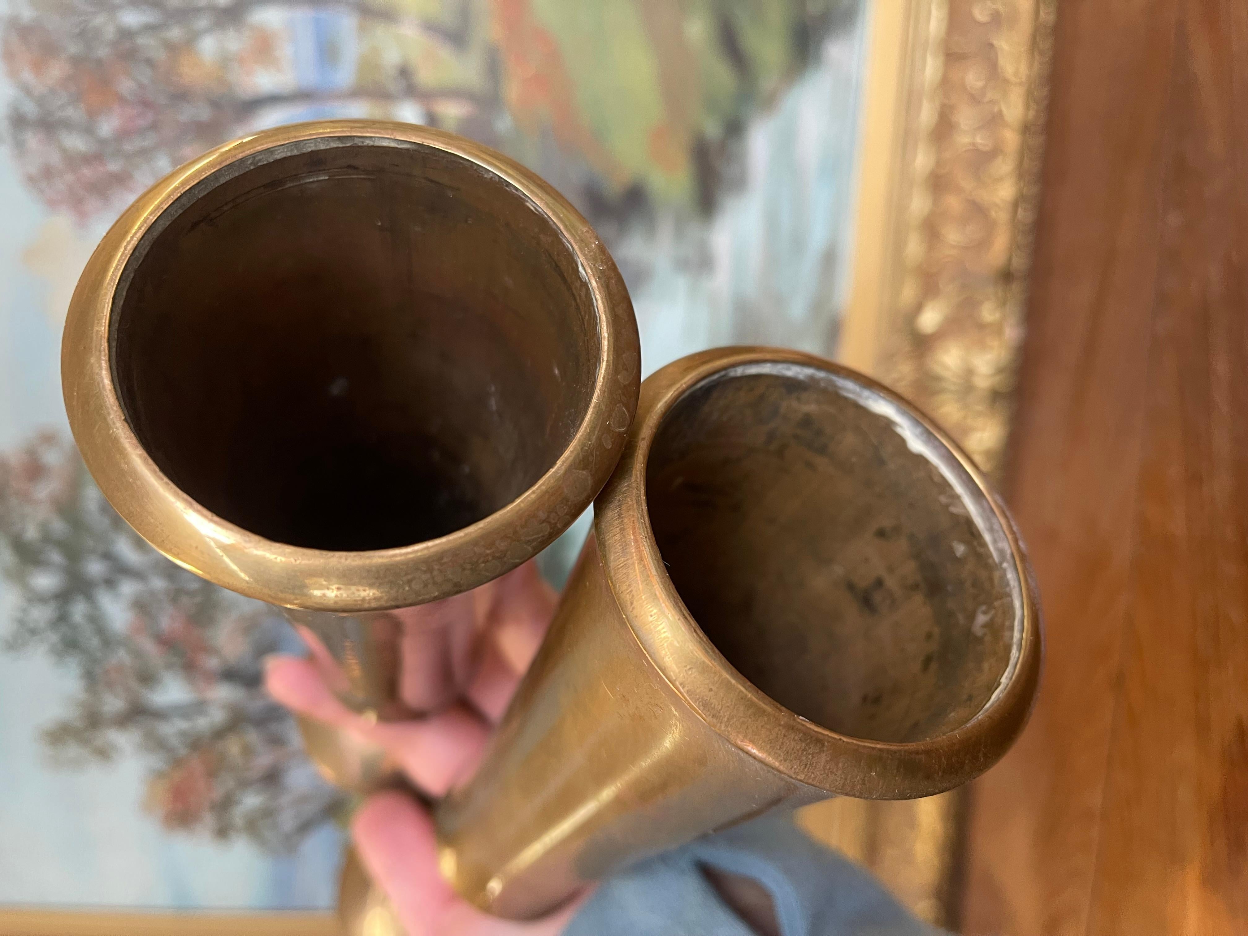 Coppia di portacandele in ottone di Jens H. Quistgaard, stile metà secolo moderno in vendita 6