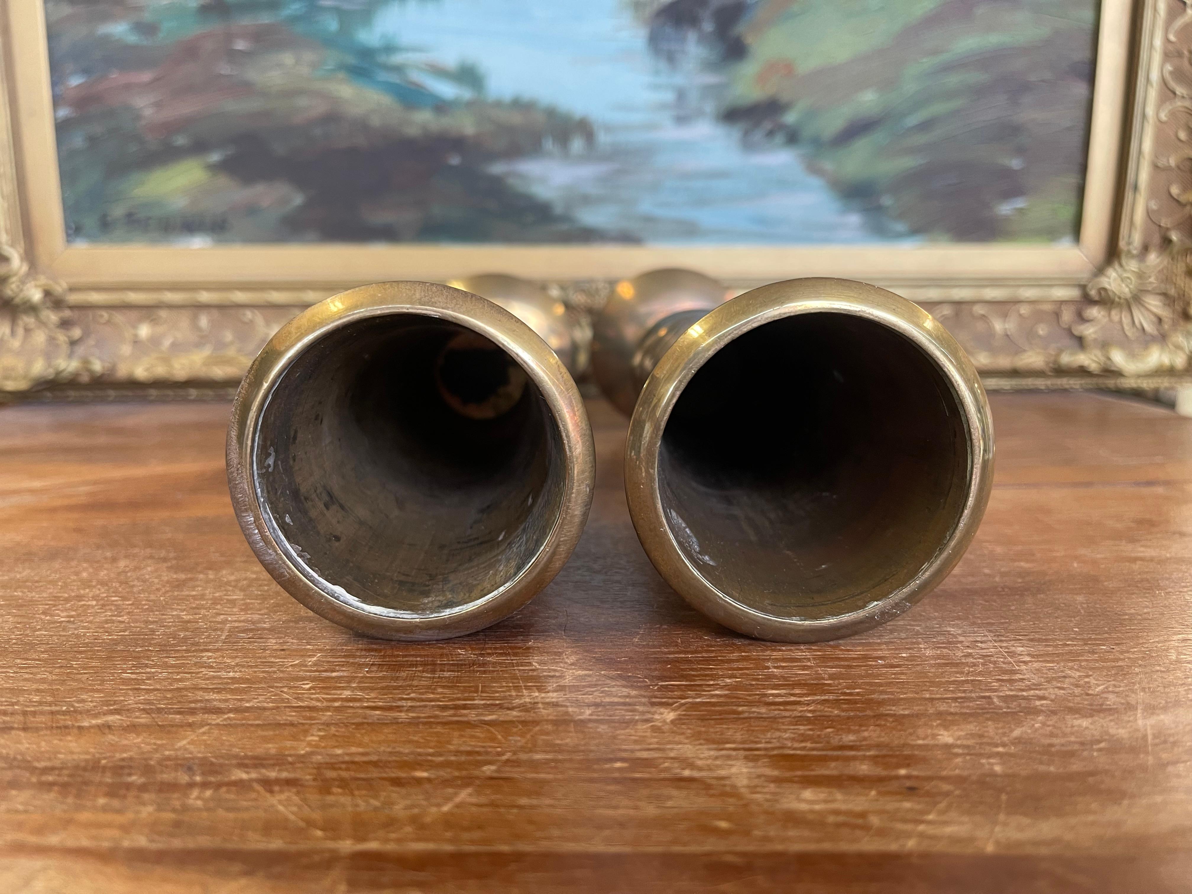 Coppia di portacandele in ottone di Jens H. Quistgaard, stile metà secolo moderno in vendita 7