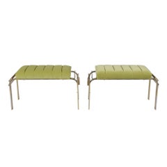 Mid-Century Modern Tufted Benches