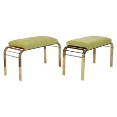 Mid-Century Modern Tufted Benches