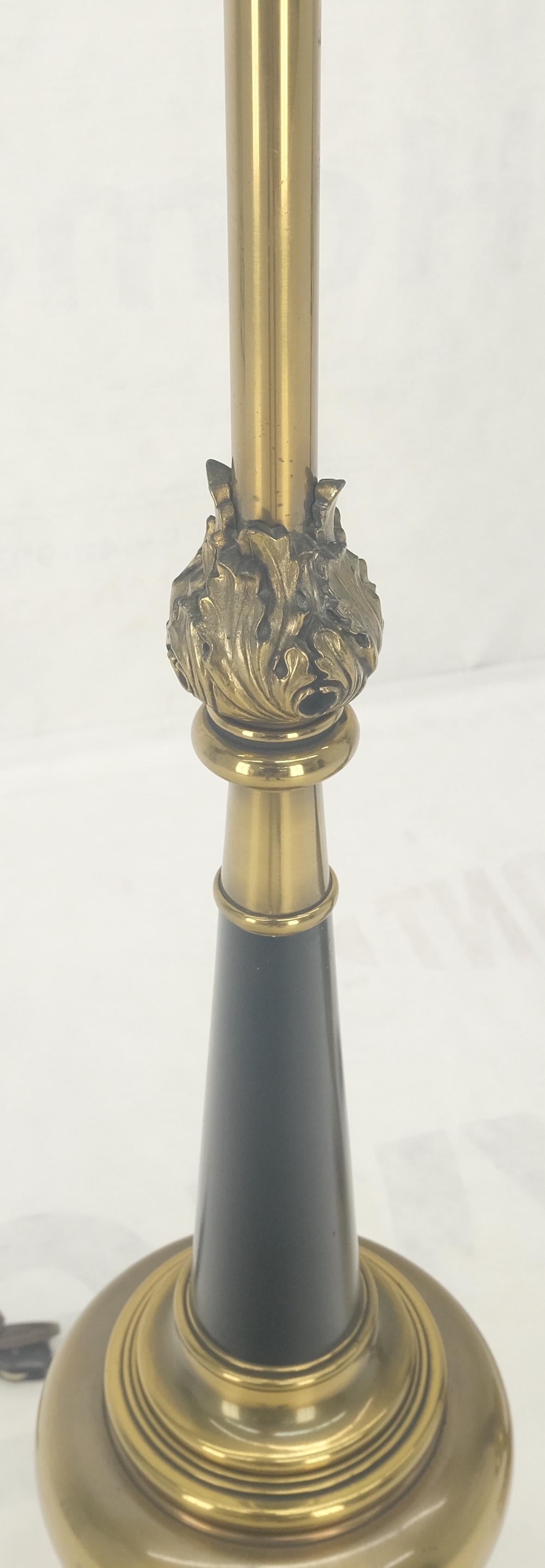 Mid-Century Modern Pair of Mid Century Modern Brass Vase Shape  Table Lamps Stiffel MINT! For Sale