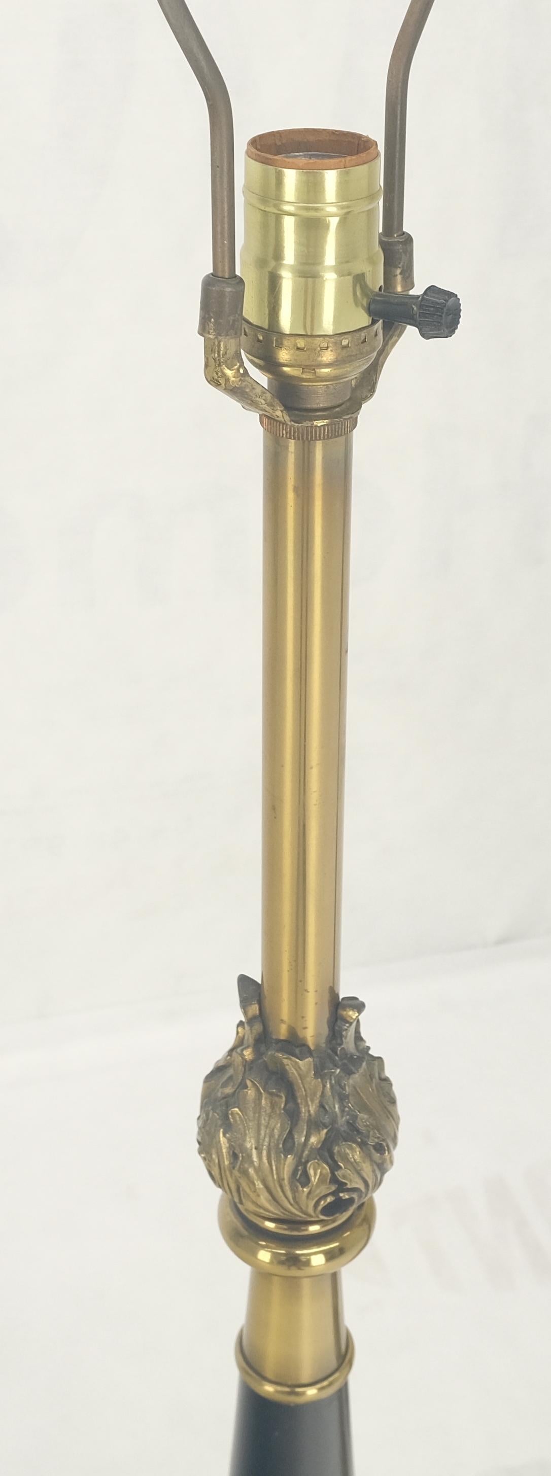 Pair of Mid Century Modern Brass Vase Shape  Table Lamps Stiffel MINT! For Sale 3