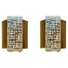 Pair Of Mid Century Modern Brutalist Wall lights