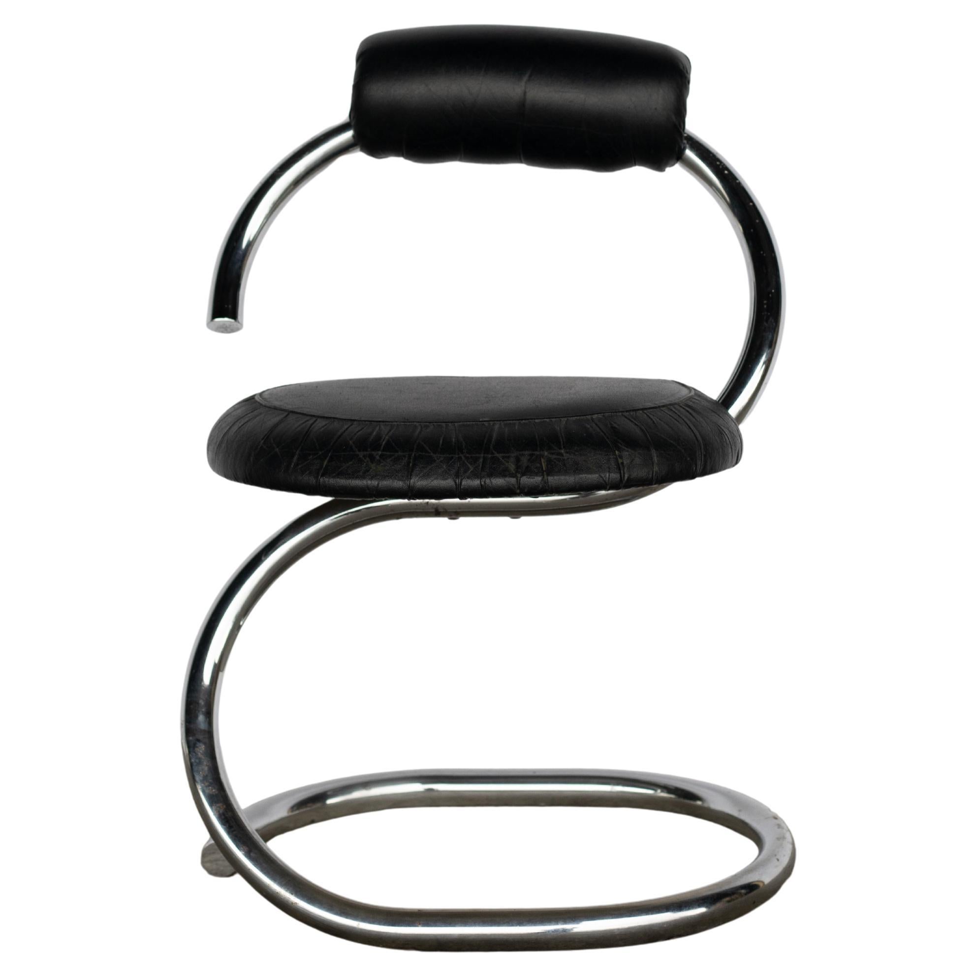 Paire de chaises d
appoint en porte-à-faux modernes du milieu du siècle dernier