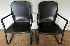 MISSING Pair of Mid-Century Modern Cantilevered of Metal Garden Rocking Chairs