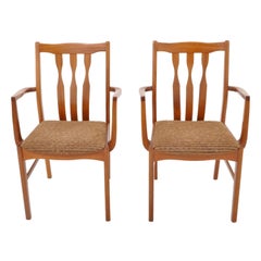 Pair of Mid-Century Modern Captain's/Armchairs in Teak, 1960s