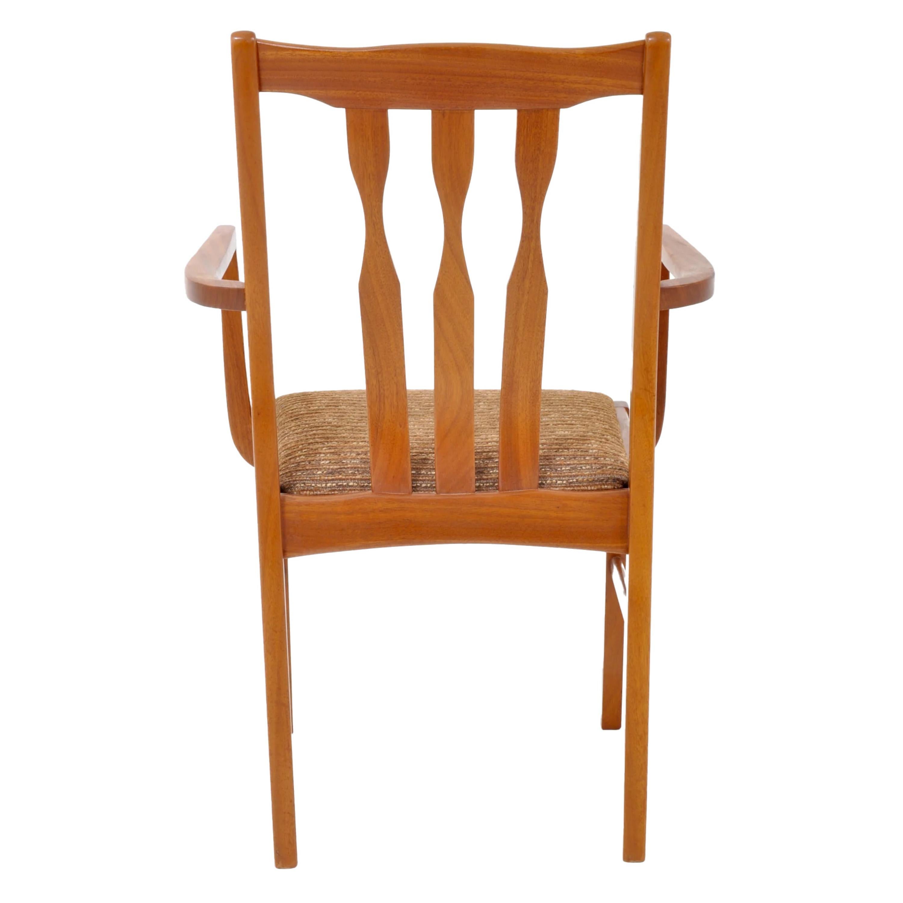 Coppia di poltrone da capitano moderne di metà secolo in teak, anni '60 in vendita 2