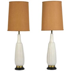 Pair of Mid-Century Modern Ceramic Table Lamps