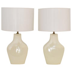 Pair of Mid-Century Modern Ceramic Table Lamps