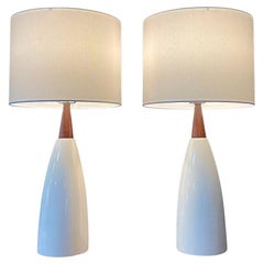 Pair of Mid-Century Modern Ceramic Table Lamps