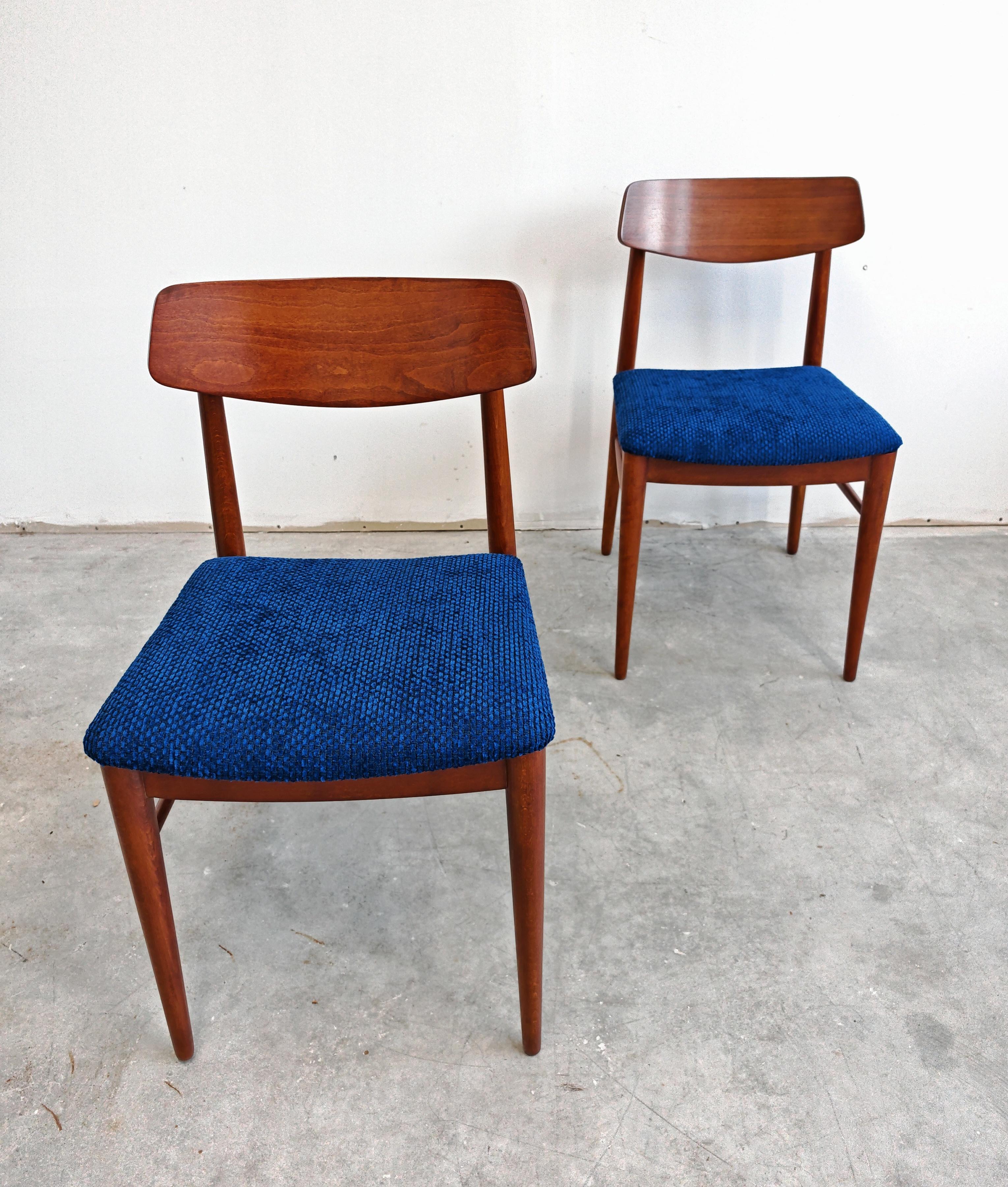 Pair of Mid Century Modern Chairs by Josef Frank for Wiesner Hager, Austria 1950 For Sale 2