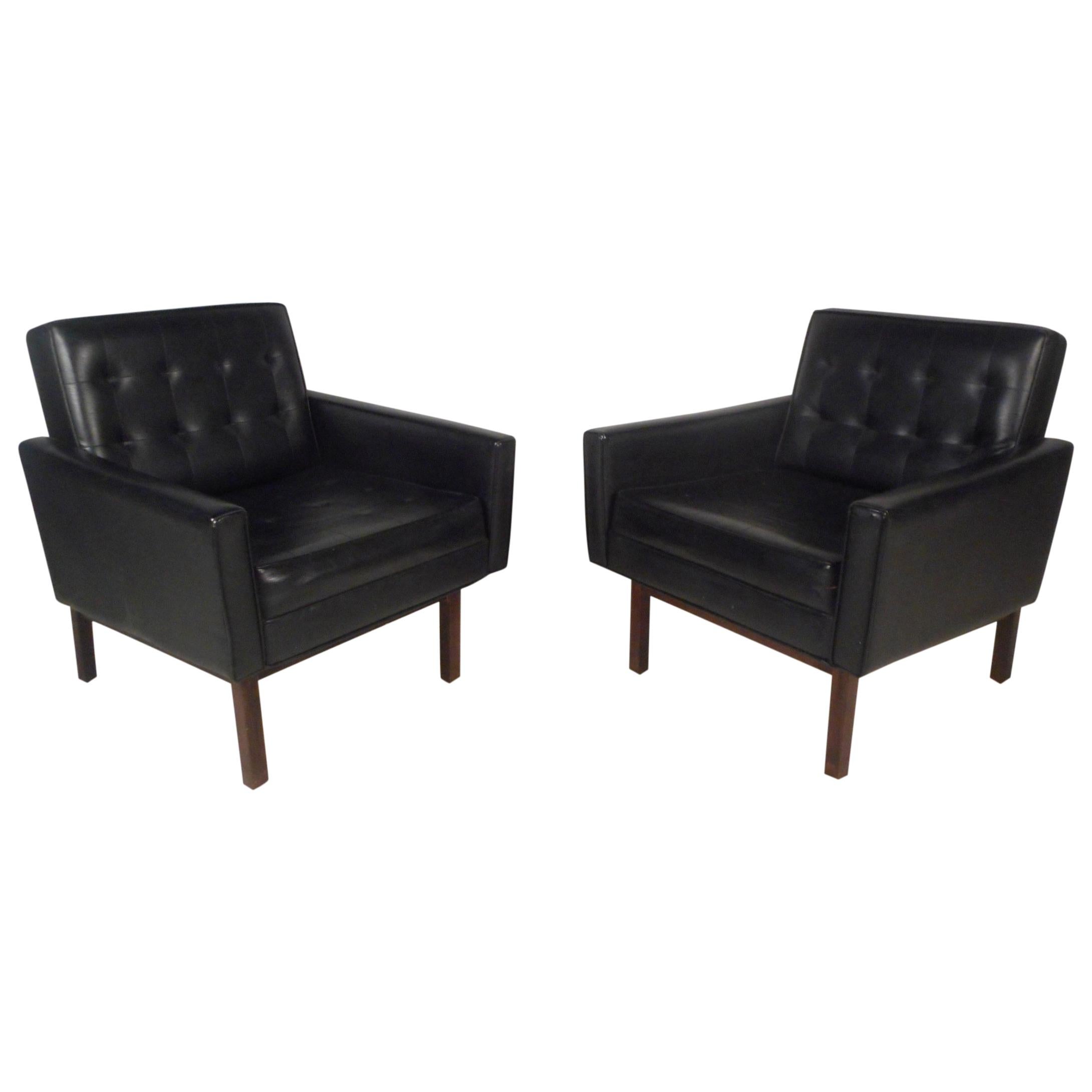 Pair of Mid-Century Modern Club Chairs