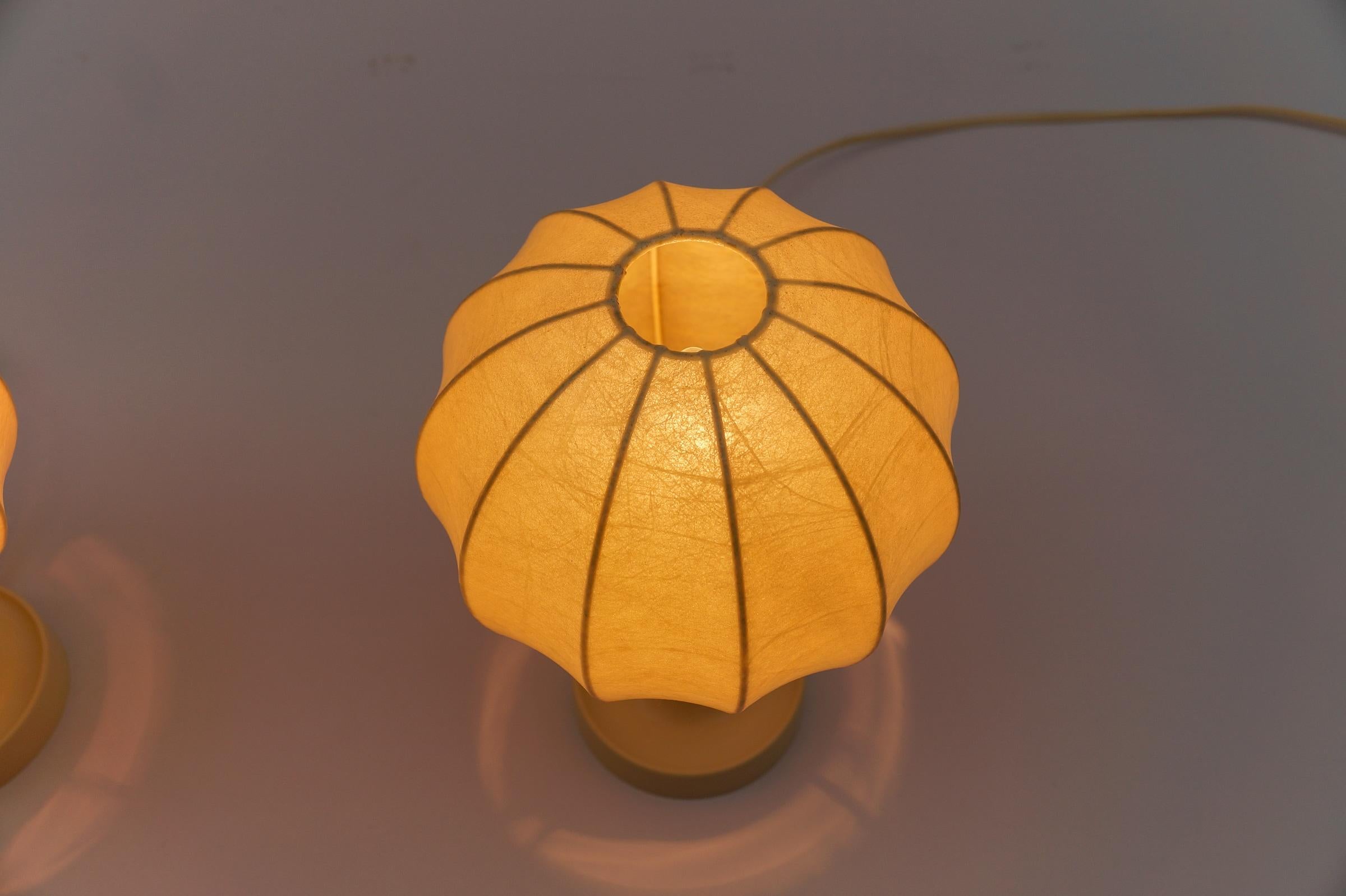 Pair of Mid-Century Modern Cocoon Tulip Table Lamps from COCOON, 1950s For Sale 5