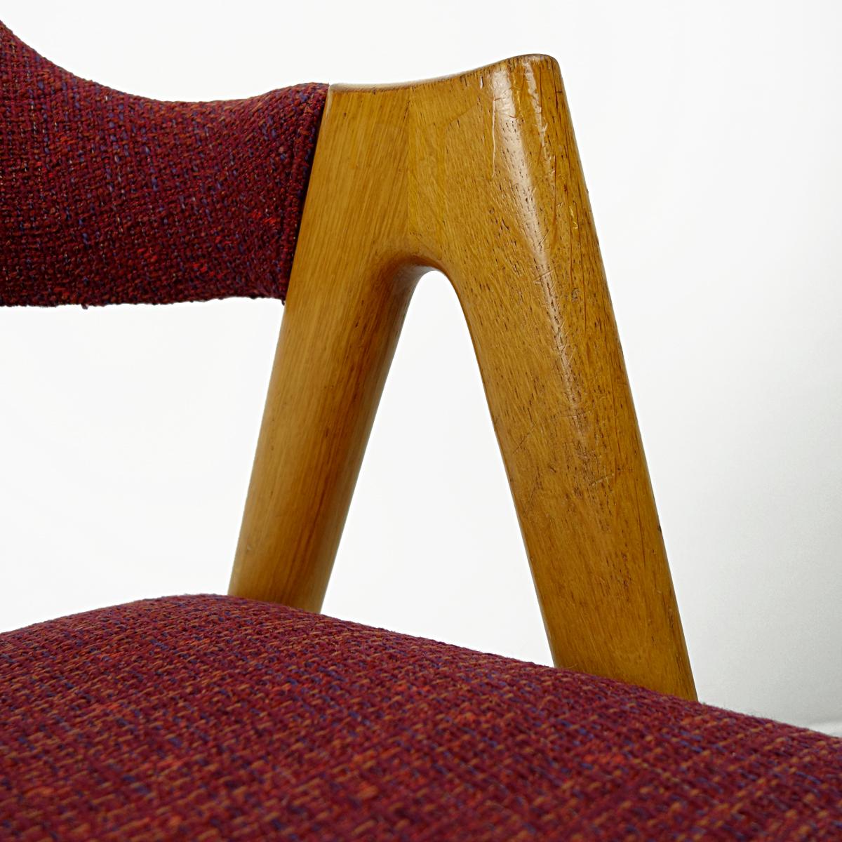Pair of Mid-Century Modern Compass Chairs by Kai Kristiansen for SVA Møbler 2