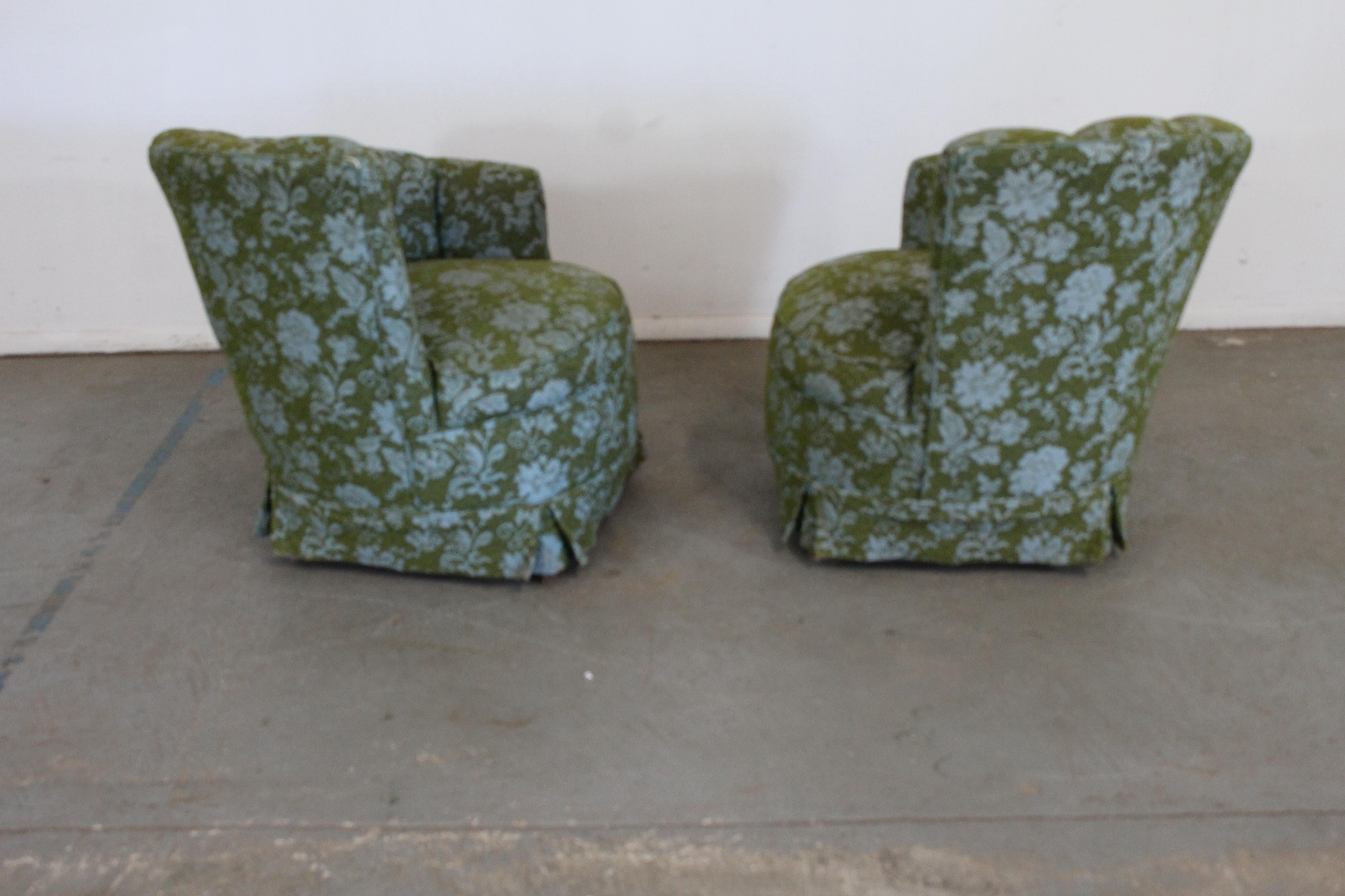 Pair of Mid-Century Modern Corkscrew Club Chairs For Sale 5