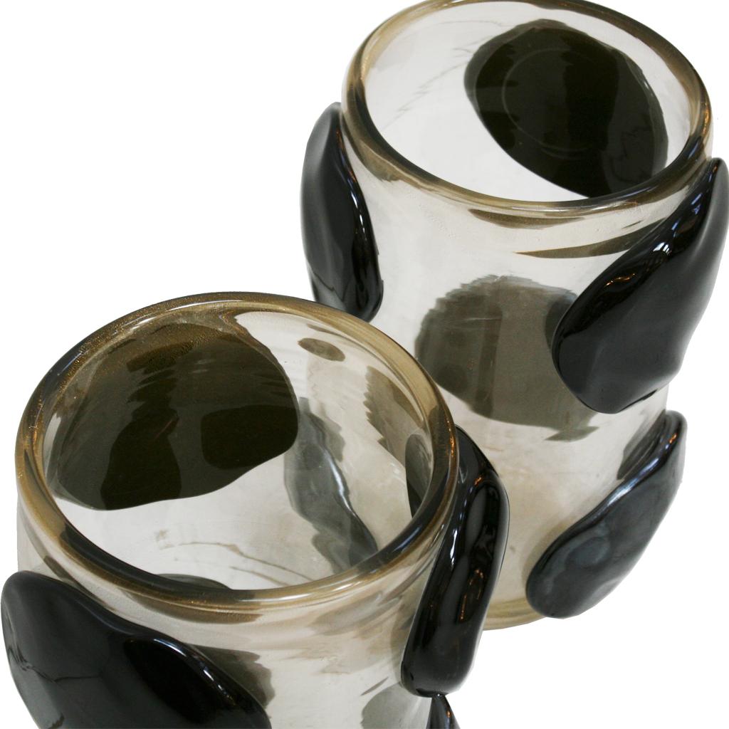 Pair of Mid-Century Modern Costantini Murano Glass Italian Vases 2