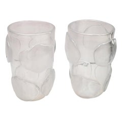 Pair of Mid-Century Modern Costantini Murano Glass Italian Vases