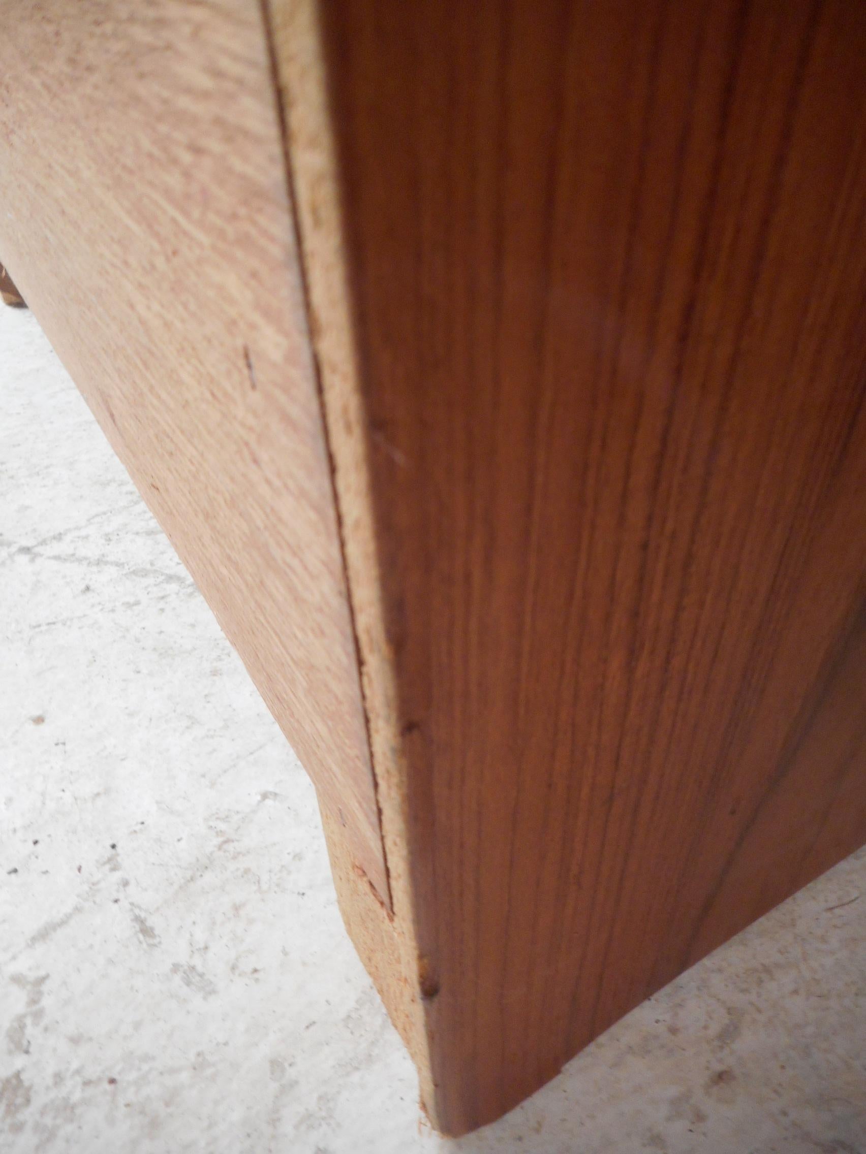 Pair of Mid-Century D-Scan Captain Line Teak Nightstands For Sale 4