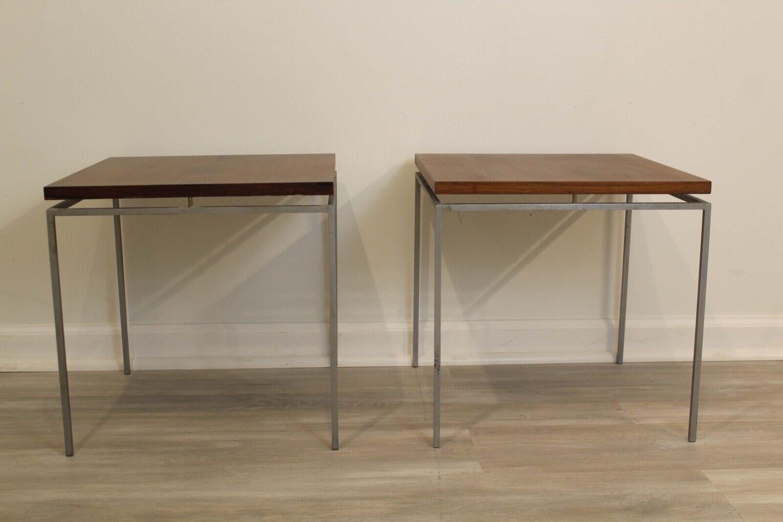 Pair of Mid-Century Modern Danish Rosewood Side Tables by Knud Joos for Mobler In Good Condition In Keego Harbor, MI
