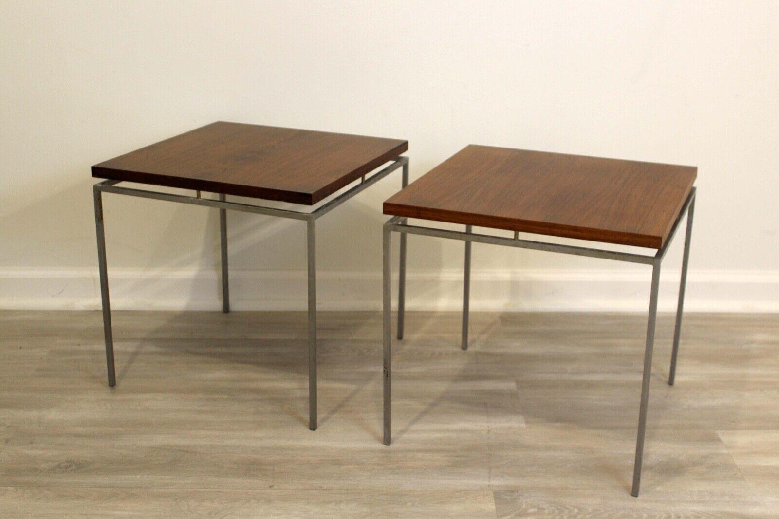 20th Century Pair of Mid-Century Modern Danish Rosewood Side Tables by Knud Joos for Mobler