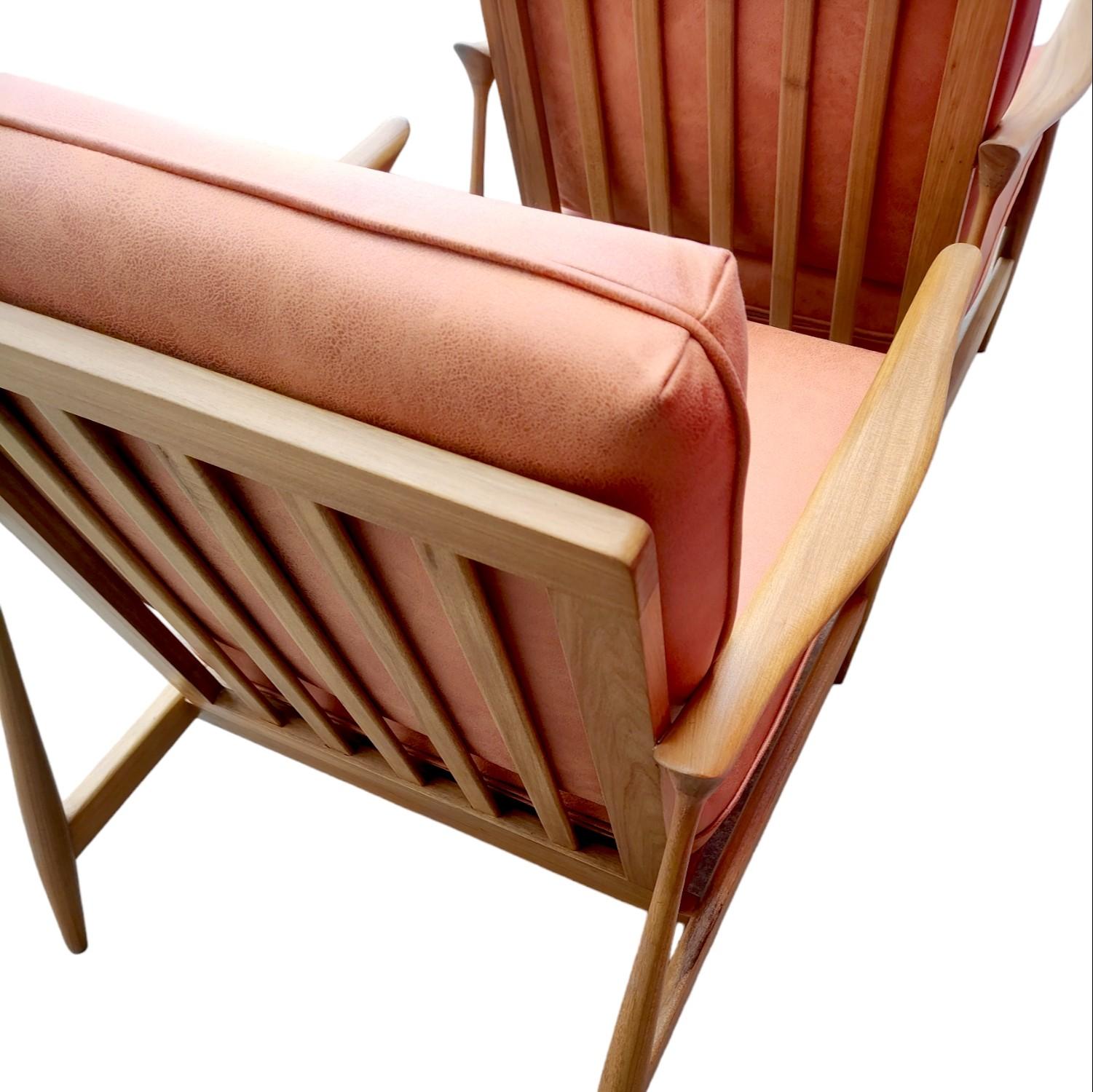 Argentine Pair of Mid-Century Modern Danish Style Arm Chairs