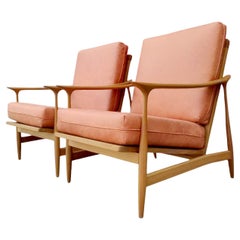 Pair of Mid-Century Modern Danish Style Arm Chairs