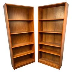 Pair of Mid-Century Modern Danish Teak Bookcases