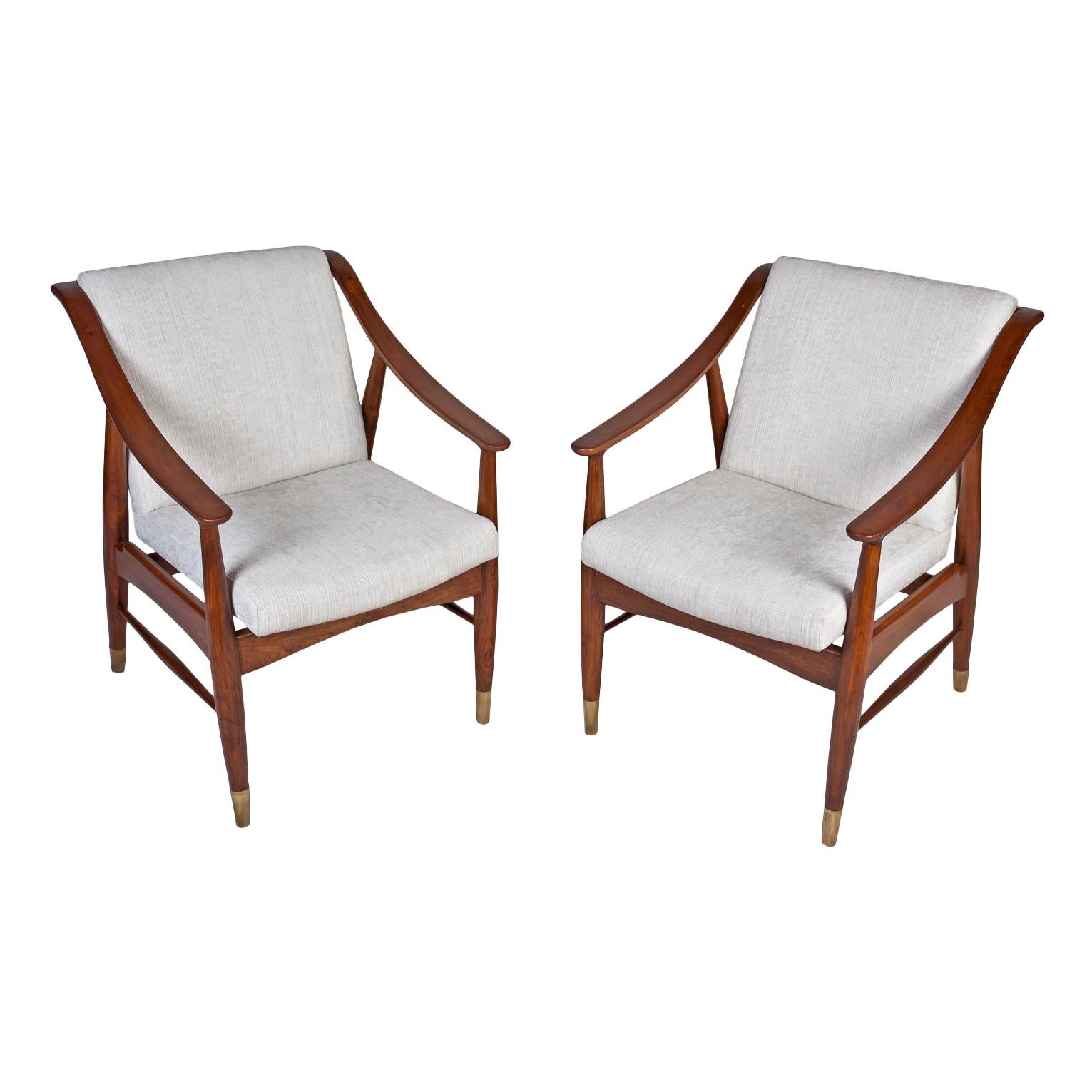 Pair of Mid-Century Modern Danish Teak Chairs