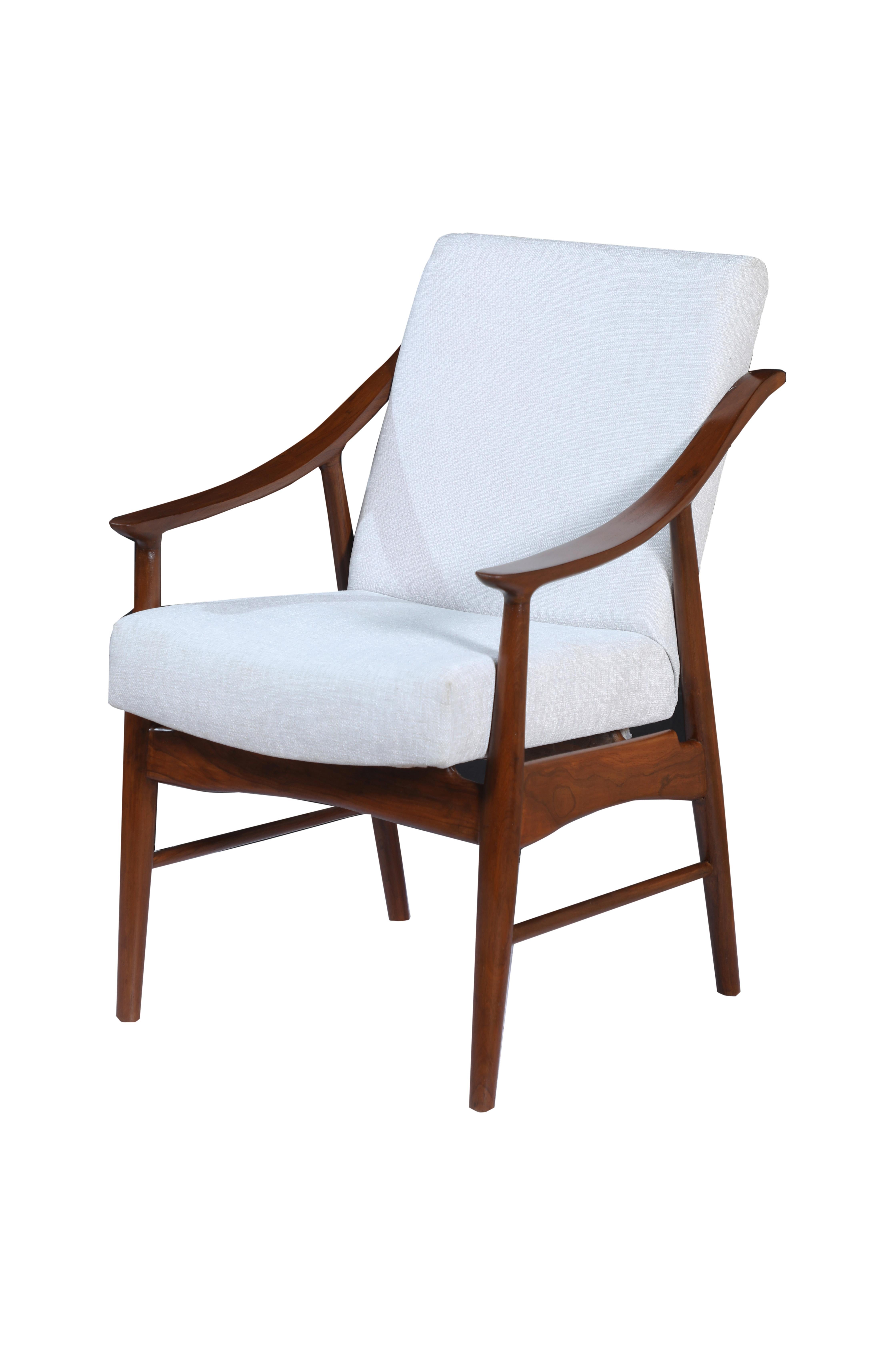 Mid-Century Modern Paire de fauteuils d'appoint danois en teck de style moderne du milieu du siècle dernier en vente