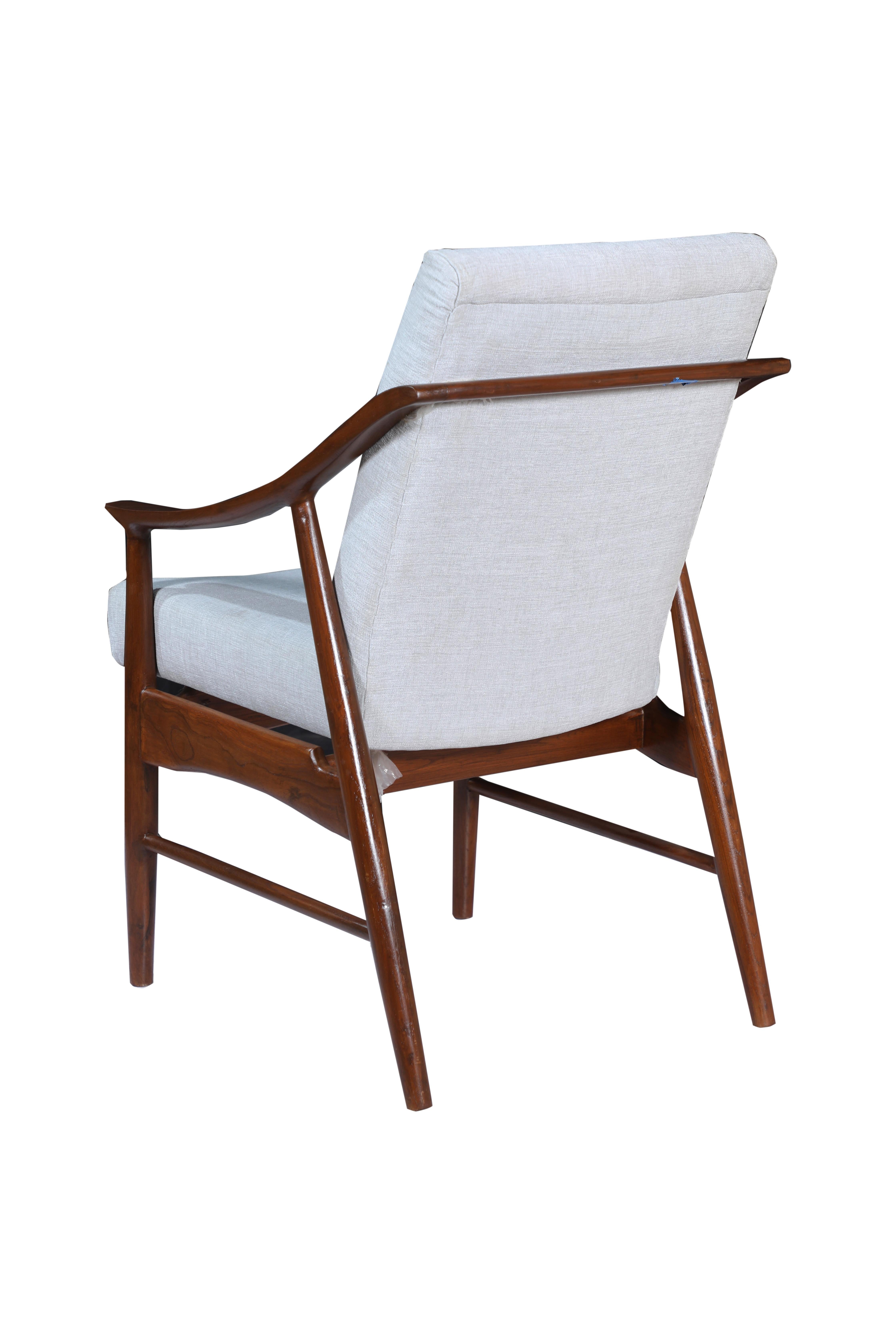 Pair of Mid-Century Modern Danish Teak Side Armchairs In Good Condition For Sale In Nantucket, MA