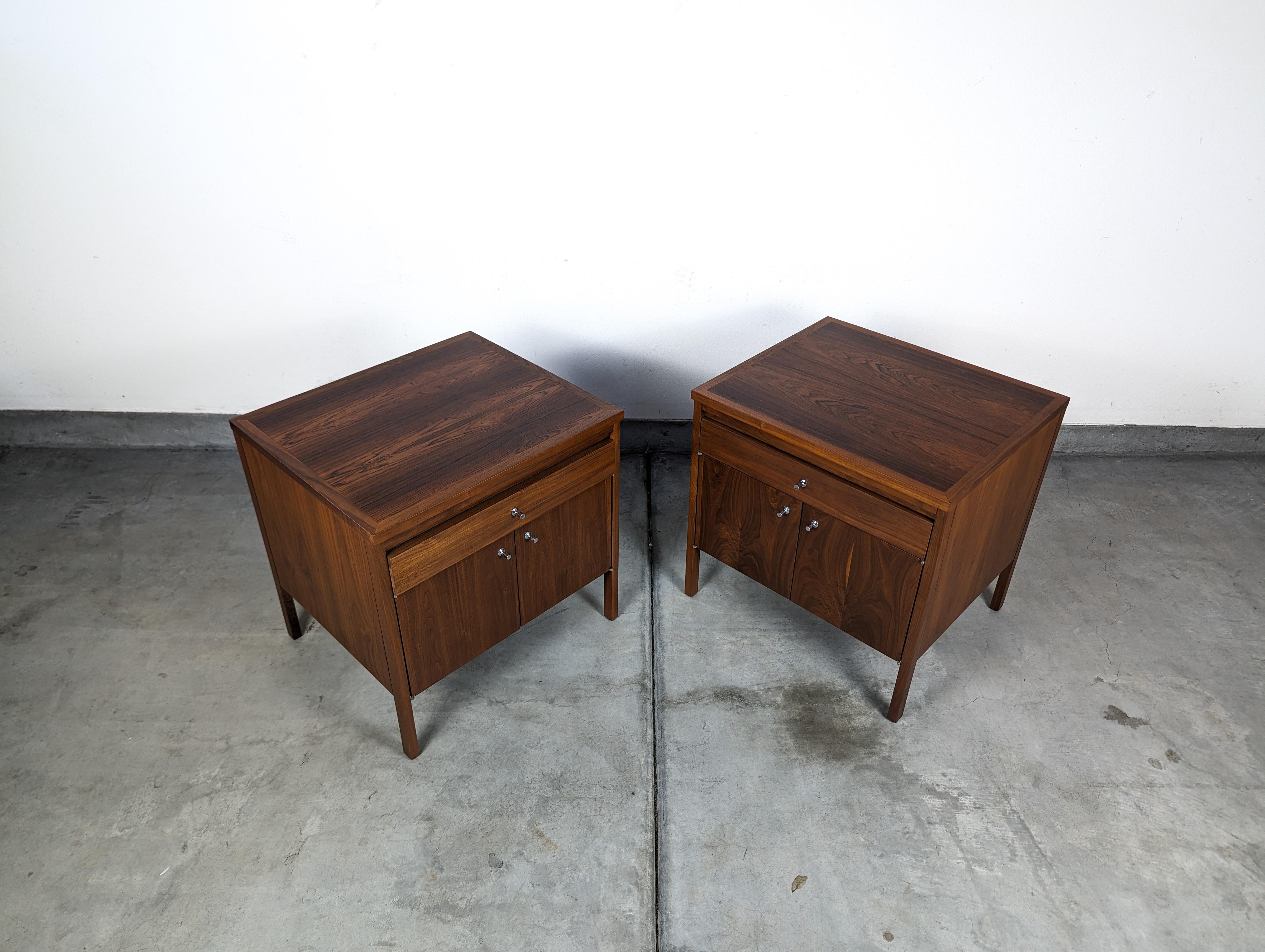 Pair of Mid Century Modern Delineator Nightstands by Paul McCobb for Lane, c1960 For Sale 3